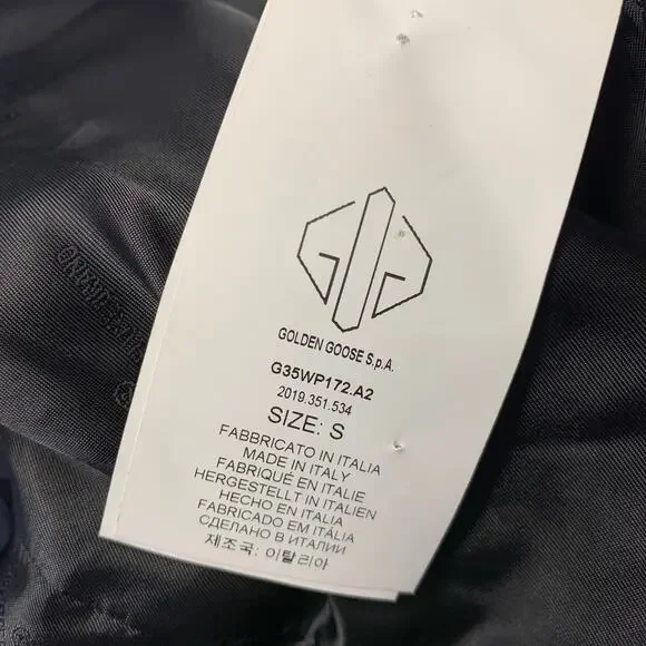 GOLDEN GOOSE Size S Pink Black White Wool Blend Plaid Shawl Lapel Coat - Picture 7 of 9